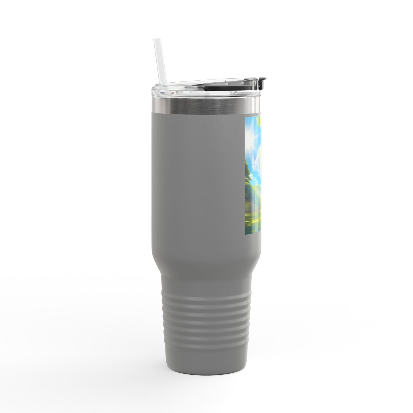 Inspirational Insulated Travel Mug, God Loves Me Mug, Motivational Coffee Tumbler, Eco-Friendly Travel Mug, Gift for Nature Lovers