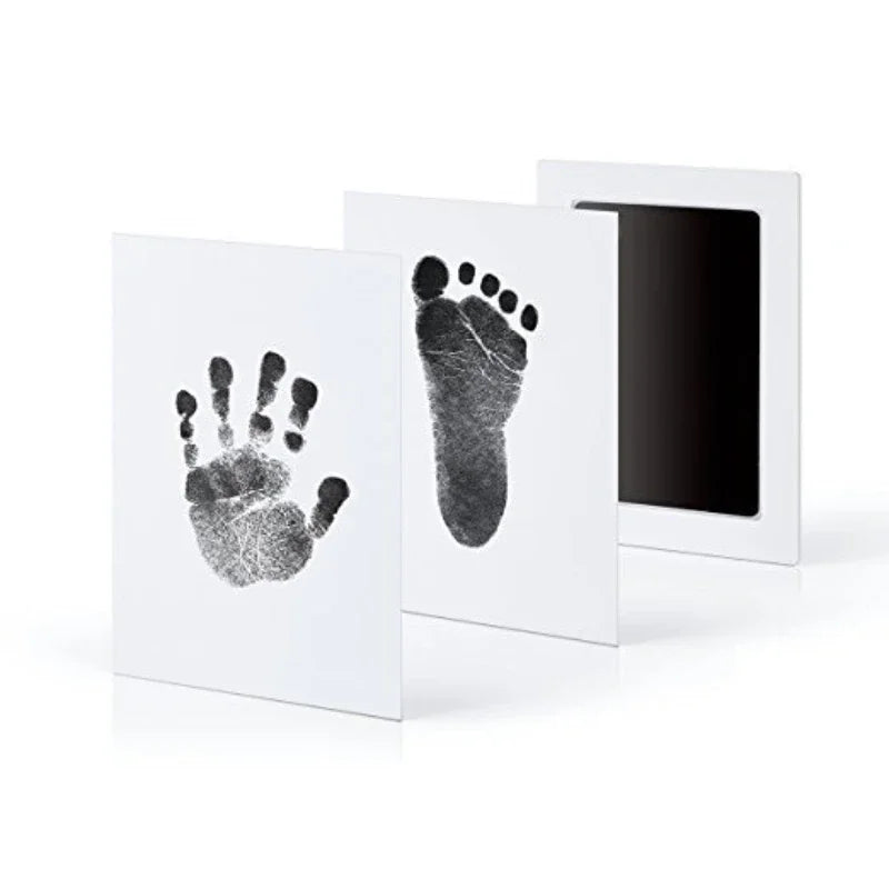 Baby Handprint Footprints Ink Pads 2/4pc Safe Non-toxic No-Touch Skin Inkless Inkpad Kit Souvenirs Gifts