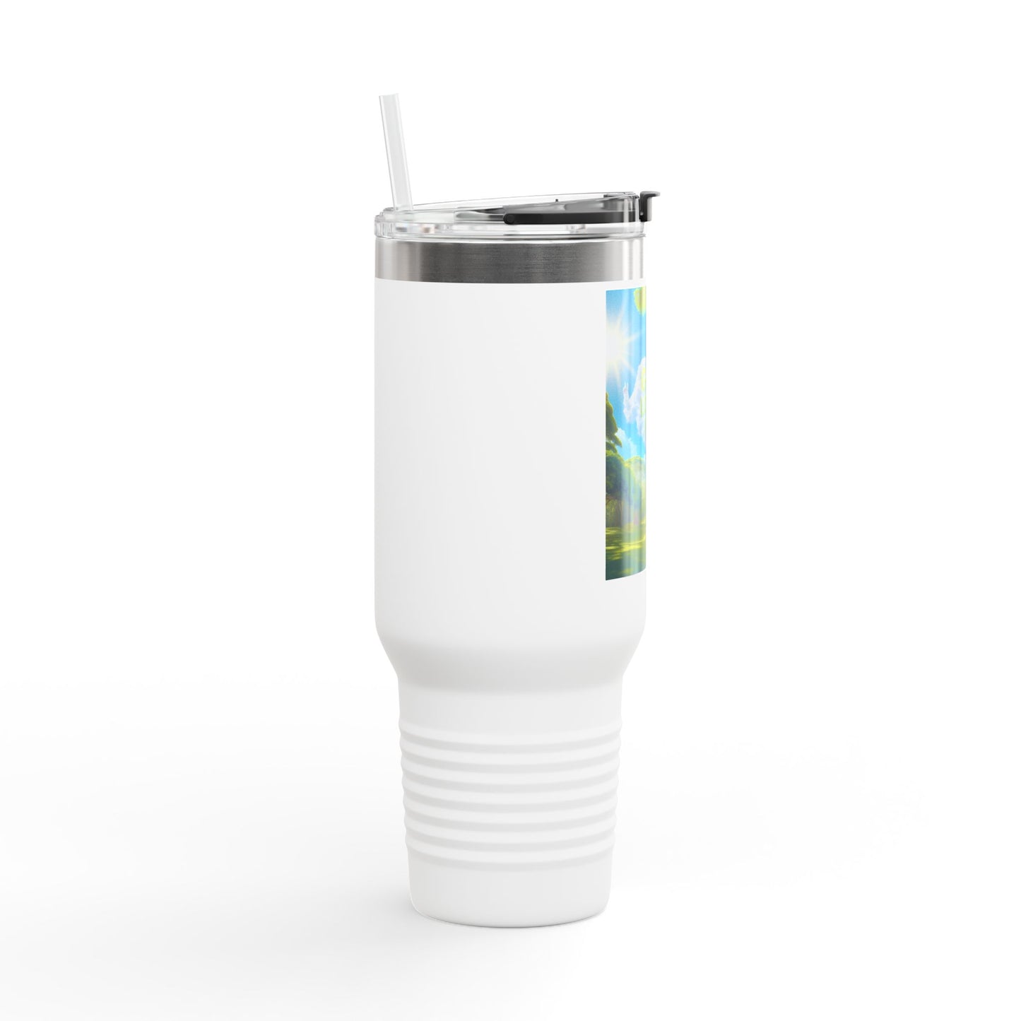 Inspirational Insulated Travel Mug, God Loves Me Mug, Motivational Coffee Tumbler, Eco-Friendly Travel Mug, Gift for Nature Lovers