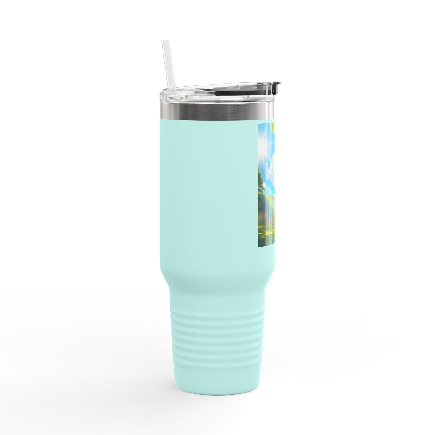 Inspirational Insulated Travel Mug, God Loves Me Mug, Motivational Coffee Tumbler, Eco-Friendly Travel Mug, Gift for Nature Lovers