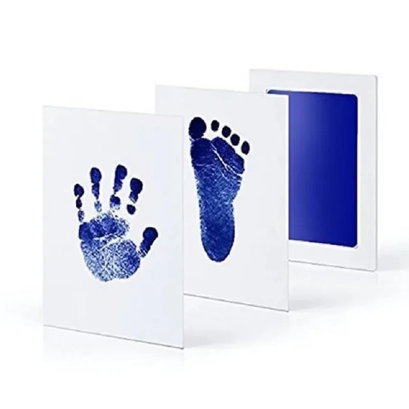 Baby Handprint Footprints Ink Pads 2/4pc Safe Non-toxic No-Touch Skin Inkless Inkpad Kit Souvenirs Gifts