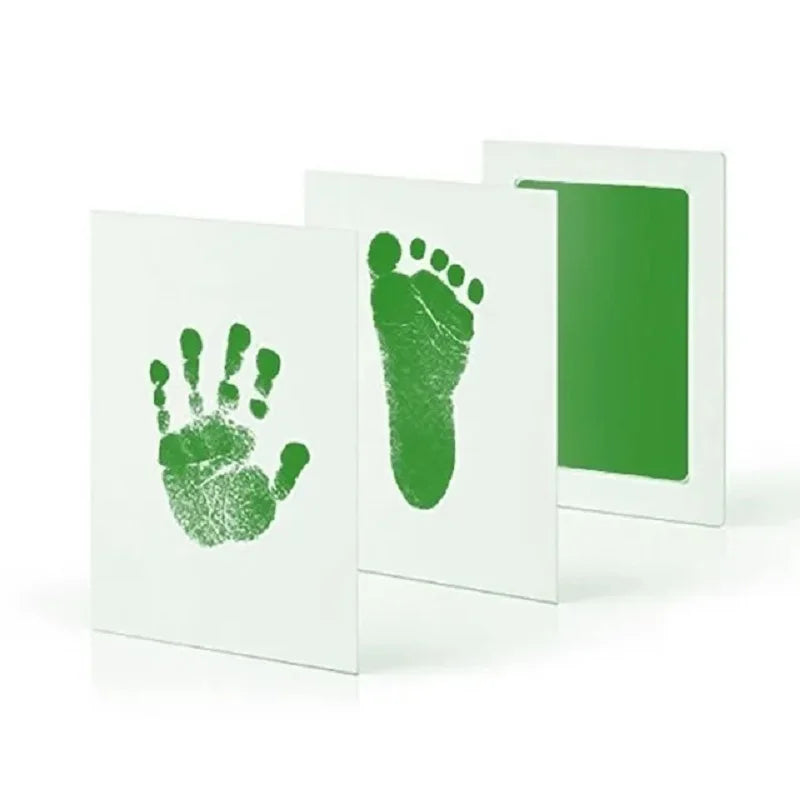 Baby Handprint Footprints Ink Pads 2/4pc Safe Non-toxic No-Touch Skin Inkless Inkpad Kit Souvenirs Gifts