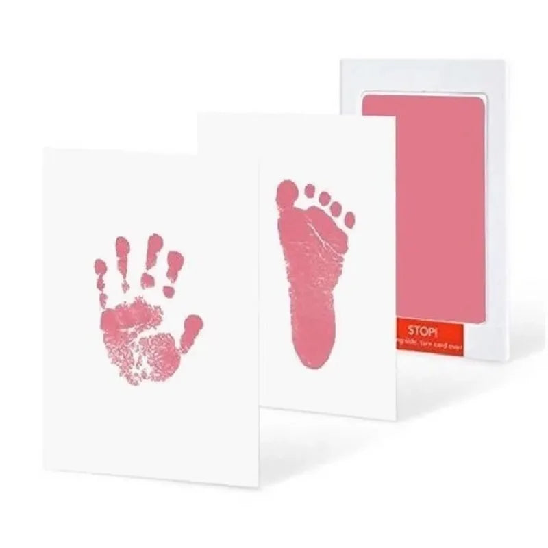 Baby Handprint Footprints Ink Pads 2/4pc Safe Non-toxic No-Touch Skin Inkless Inkpad Kit Souvenirs Gifts
