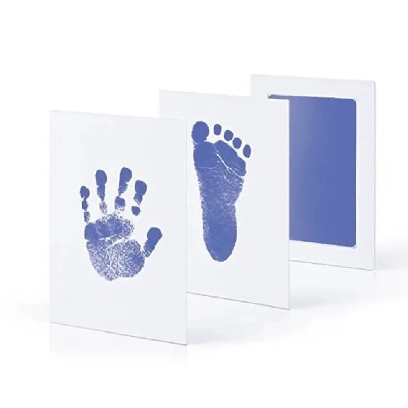 Baby Handprint Footprints Ink Pads 2/4pc Safe Non-toxic No-Touch Skin Inkless Inkpad Kit Souvenirs Gifts